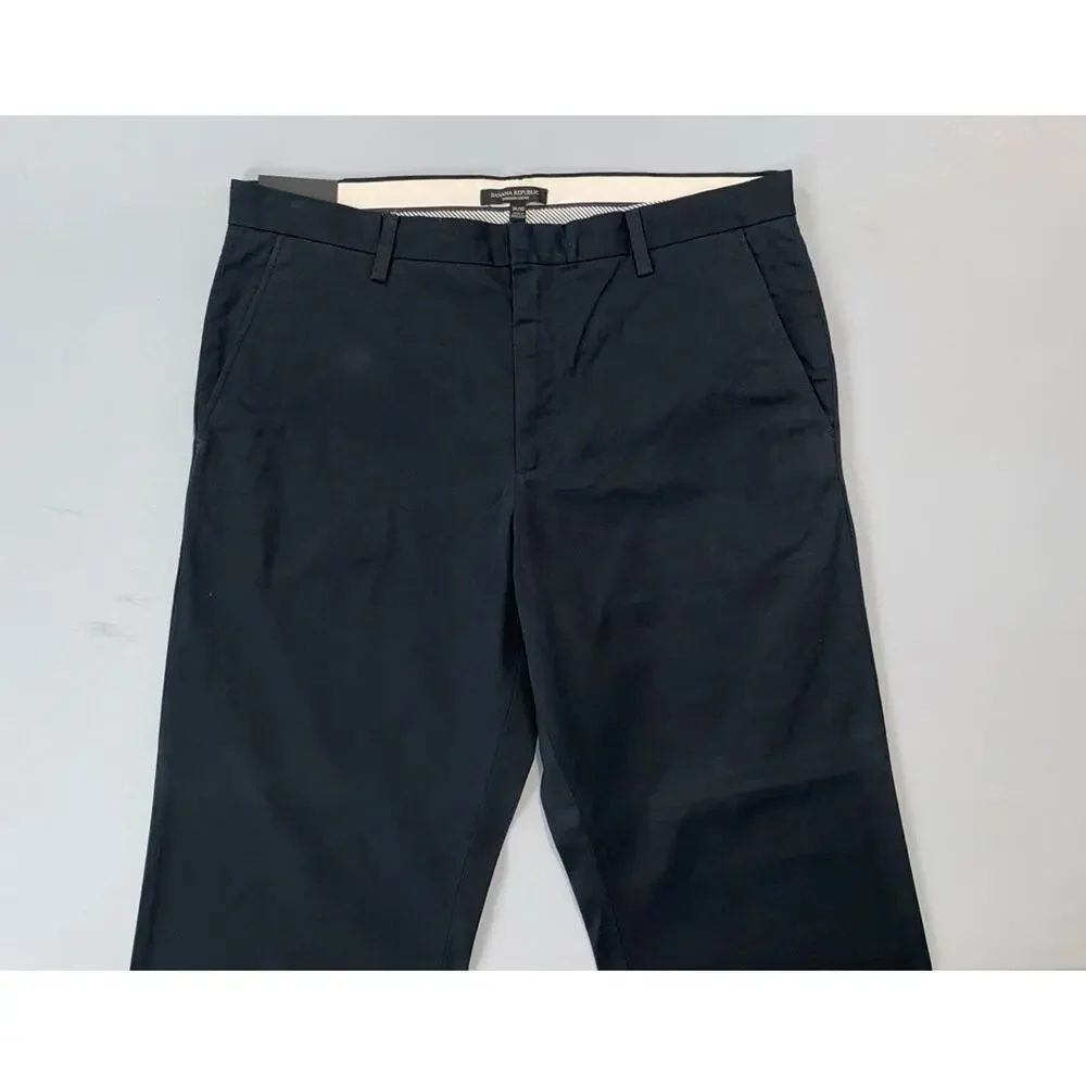 Banana Republic Dawson Fit Flat Front 100% Cotton Relaxed Chino Pants. 36X30 NWT